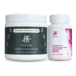 Kit Myo Inositol, Metilfolato- y CoQ10 con Harmony un Suplemento alimenticio natural para Menopausia