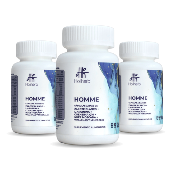 Kit 3 Homme suplemento alimenticio para fertilidad y salud masculina