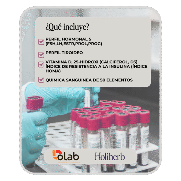 Paquete de Exámenes OLAB x Holiherb + Orientación de Resultados (Sólo CDMX) - Imagen 2