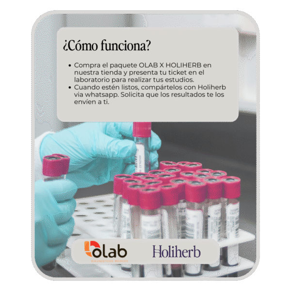 Paquete de Exámenes OLAB x Holiherb + Orientación de Resultados (Sólo CDMX) - Imagen 3